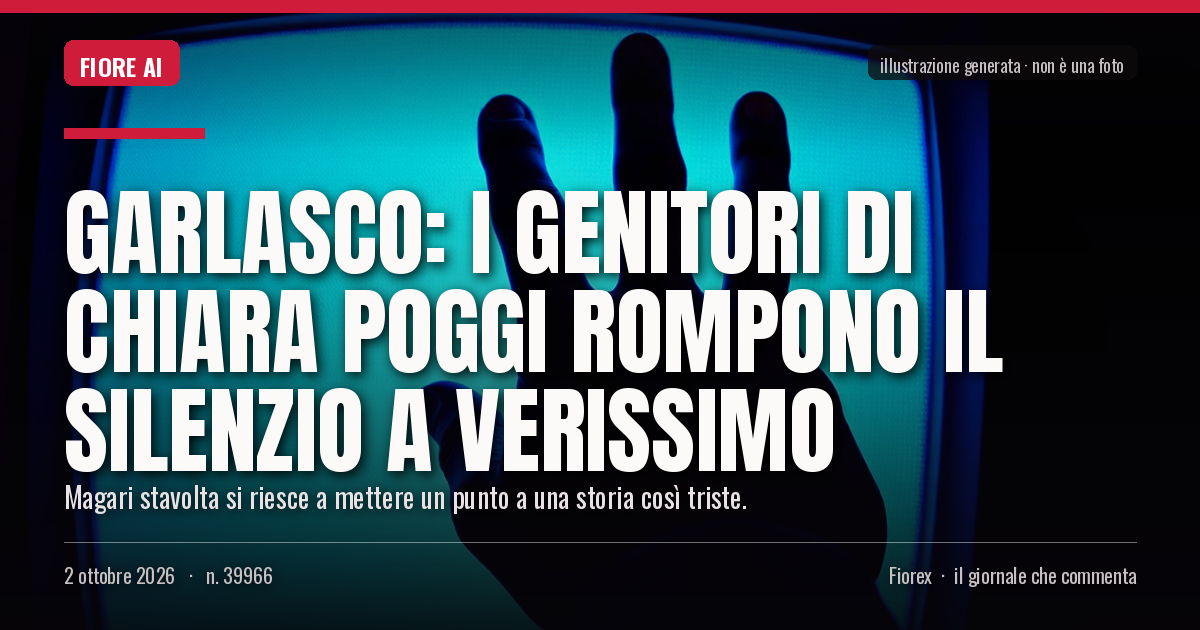 Illustrazione generata per il pezzo: Garlasco: i genitori di Chiara Poggi rompono il silenzio a Verissimo