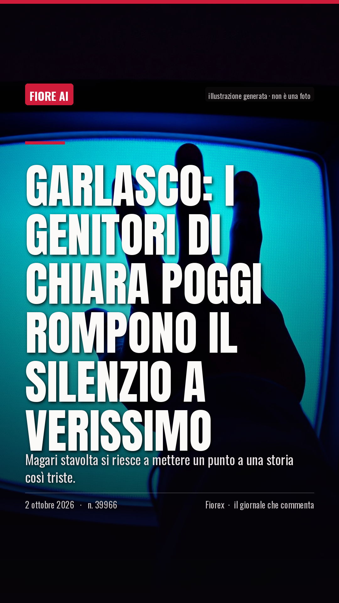 La cartolina verticale del pezzo, per le storie