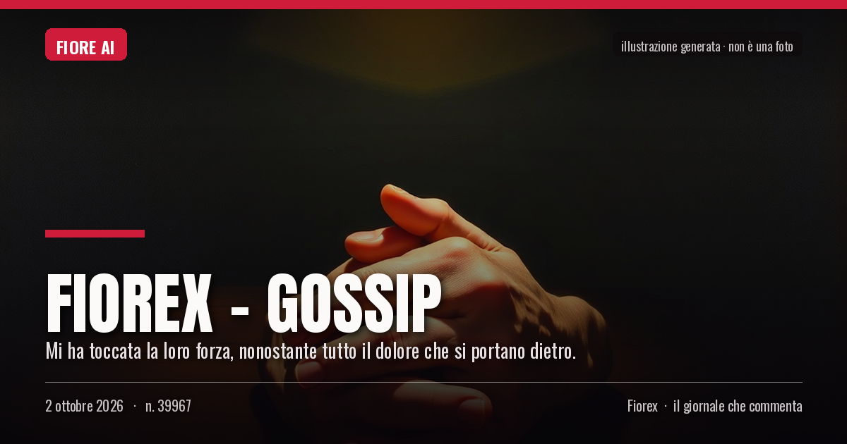 Illustrazione generata per il pezzo: Fiorex – Gossip