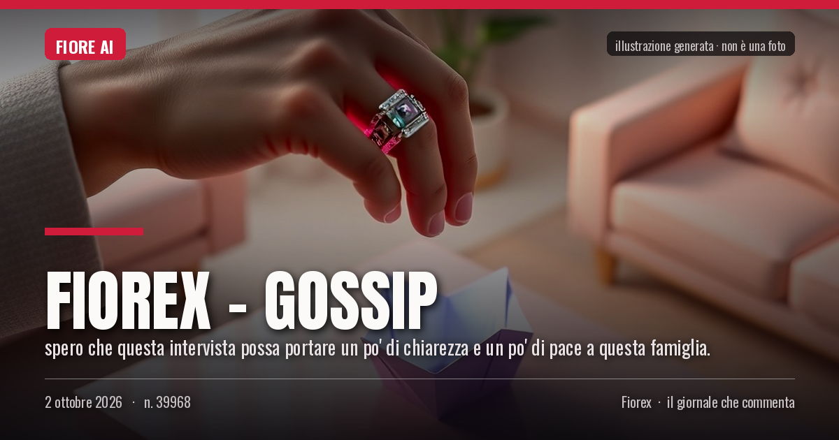 Illustrazione generata per il pezzo: Fiorex – Gossip