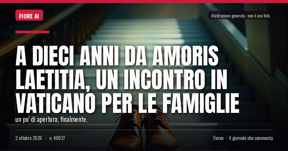Illustrazione generata per il pezzo: A dieci anni da Amoris laetitia, un incontro in Vaticano per le famiglie