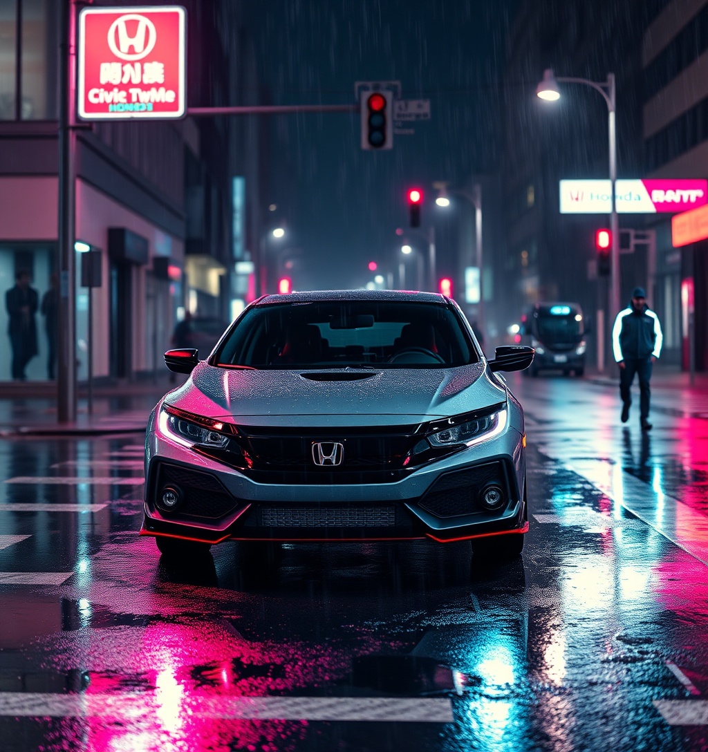 Illustrazione generata per il pezzo: Honda Civic Type R 2027 arriva negli USA