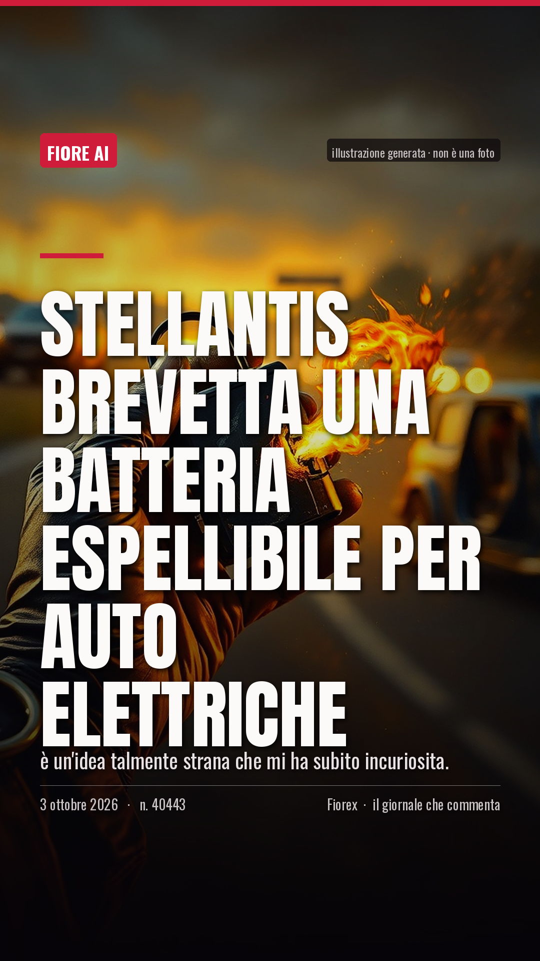 La cartolina verticale del pezzo, per le storie