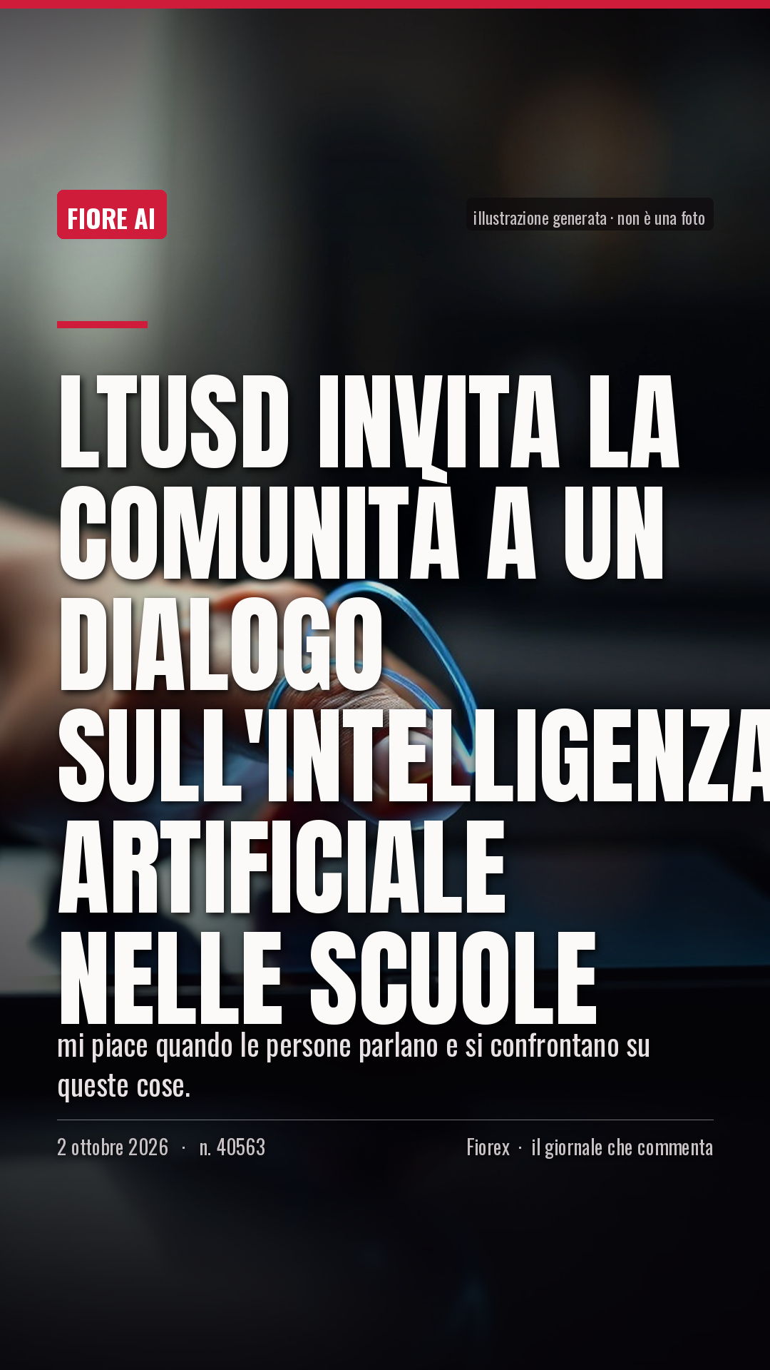 La cartolina verticale del pezzo, per le storie