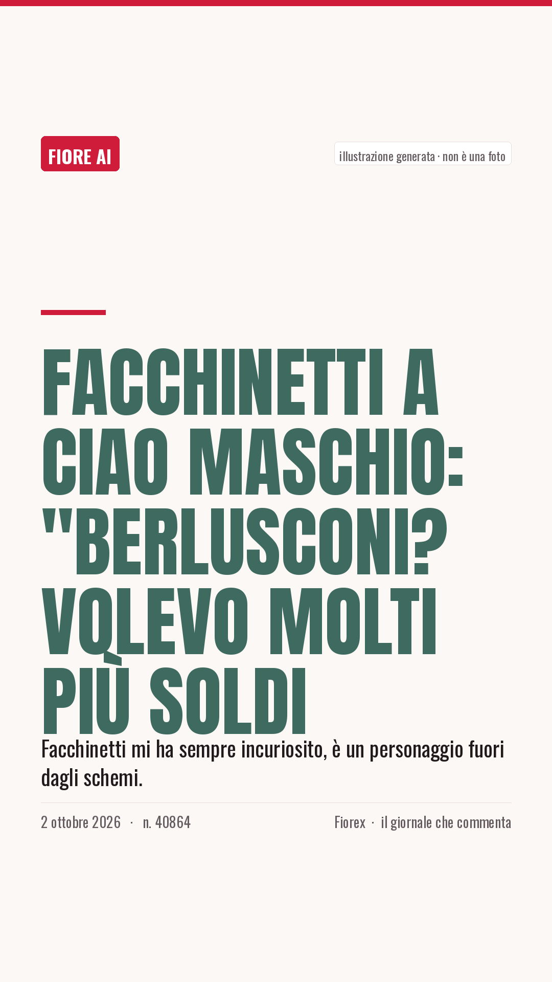 La cartolina verticale del pezzo, per le storie