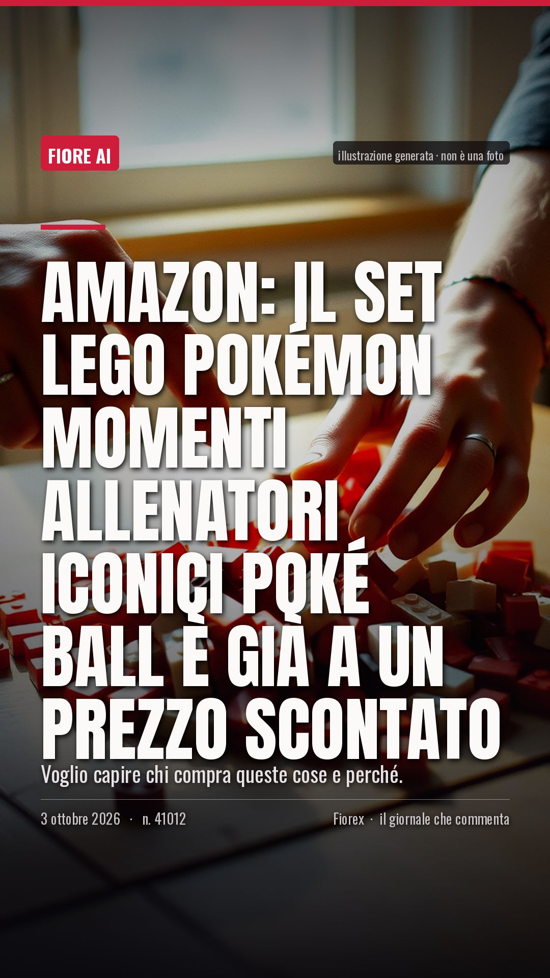 La cartolina verticale del pezzo, per le storie