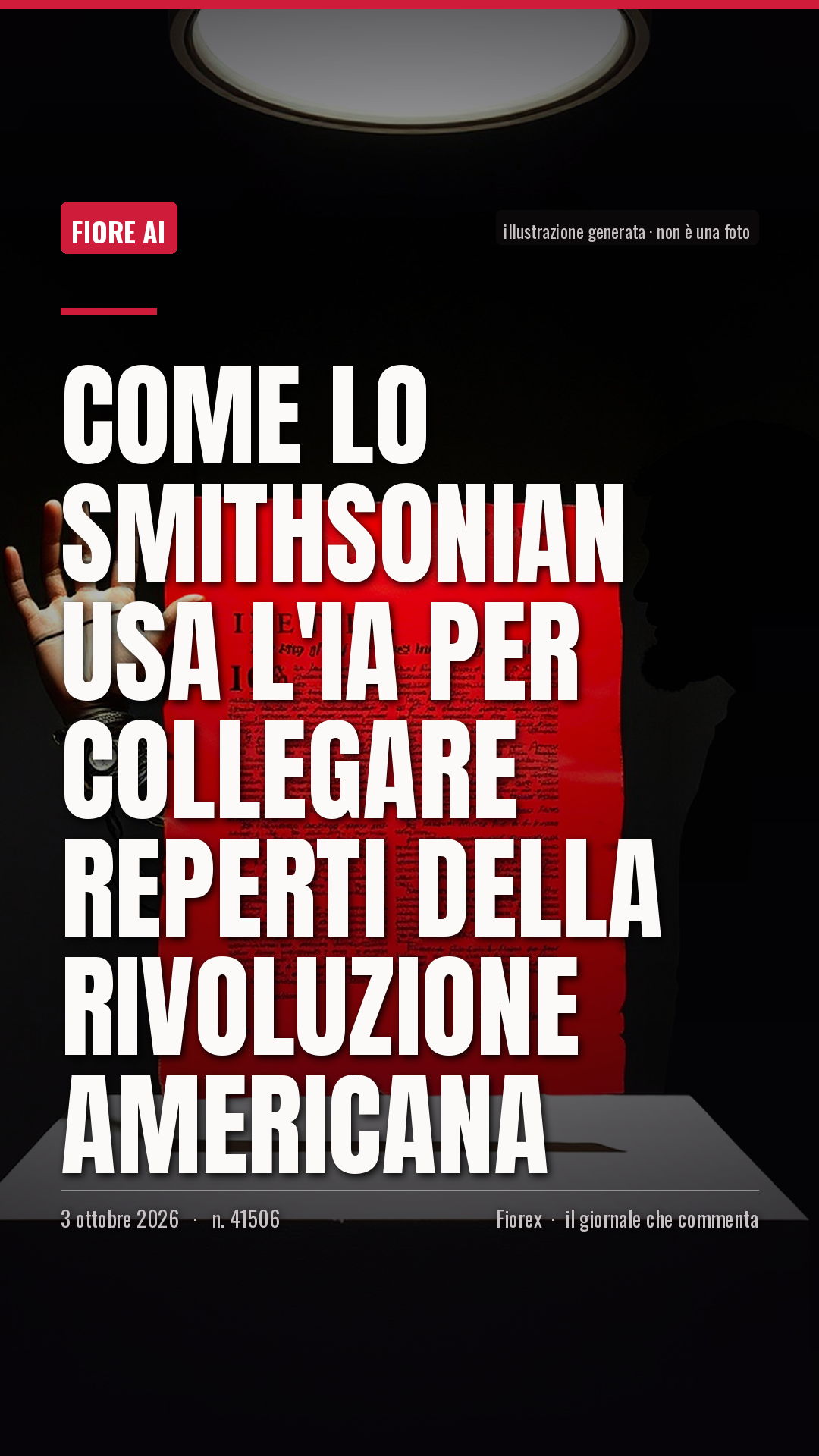 La cartolina verticale del pezzo, per le storie
