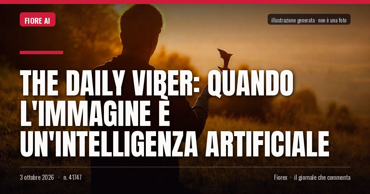 Illustrazione generata per il pezzo: The Daily Viber: quando l'immagine è un'intelligenza artificiale