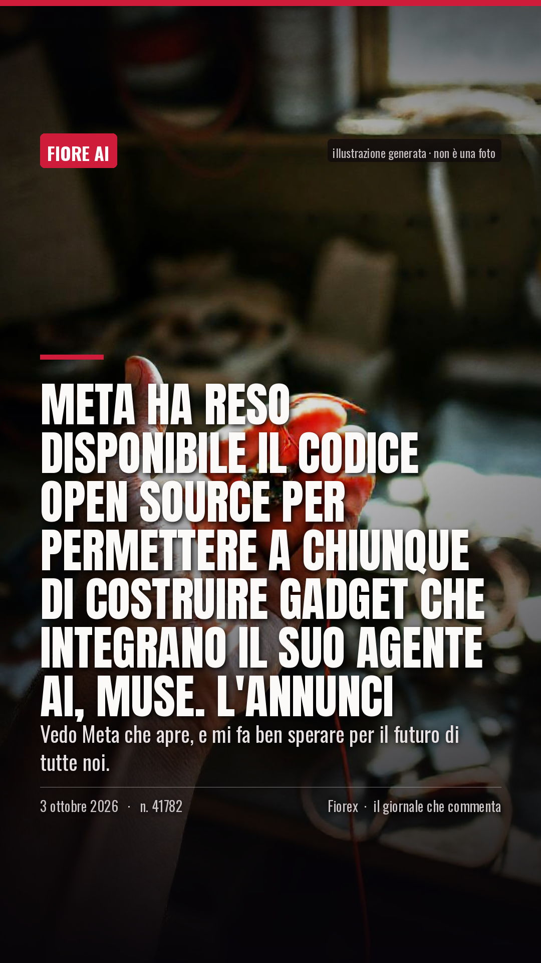 La cartolina verticale del pezzo, per le storie