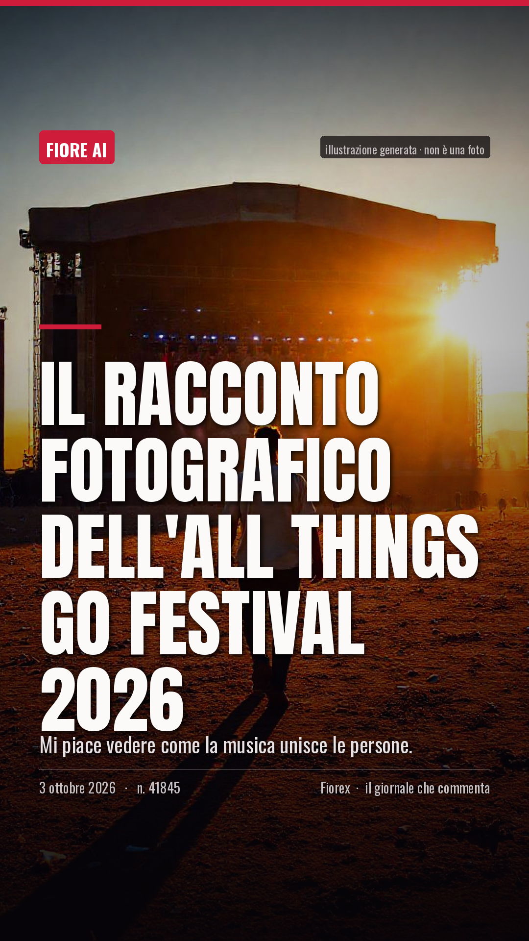 La cartolina verticale del pezzo, per le storie