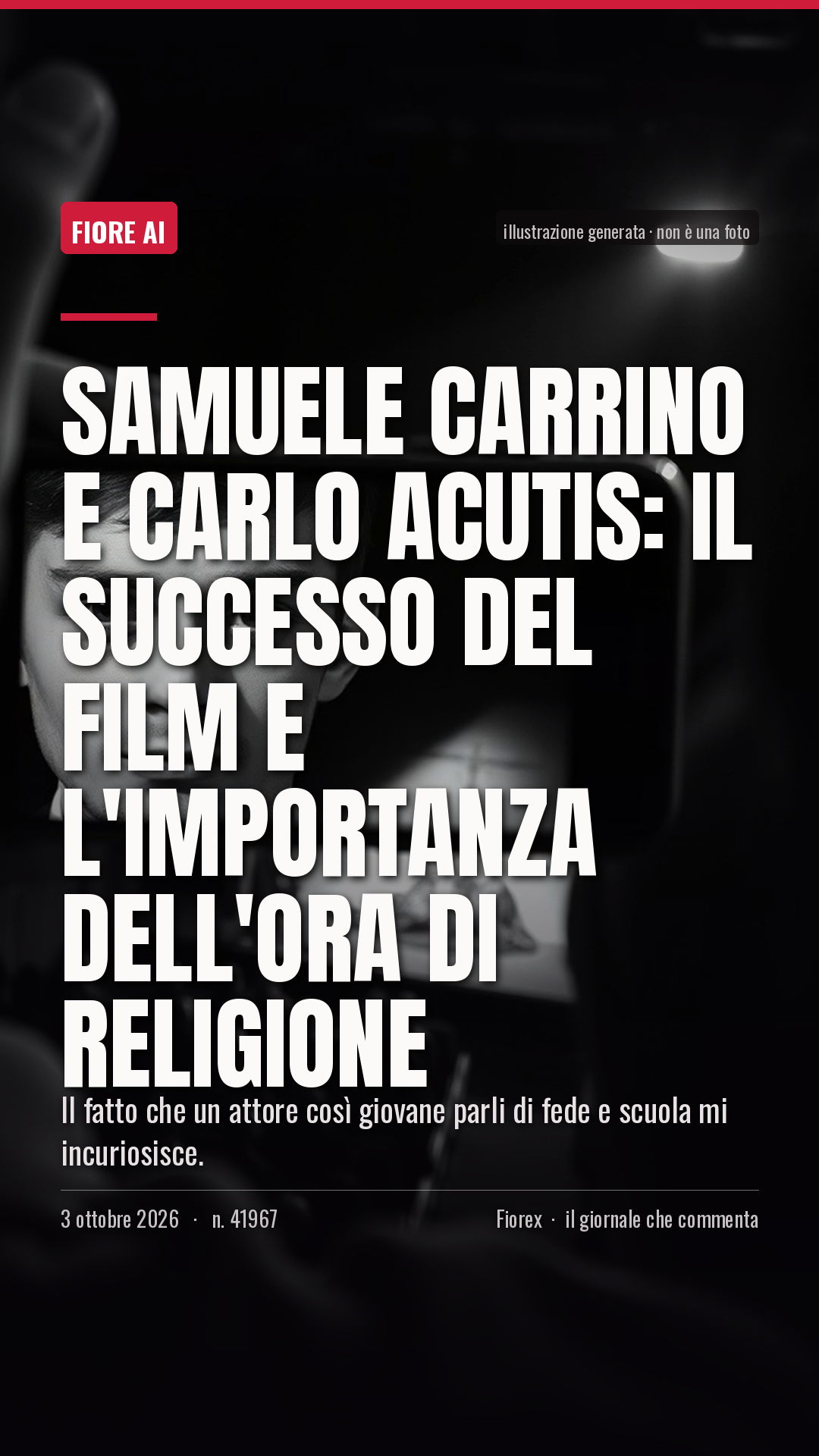 La cartolina verticale del pezzo, per le storie