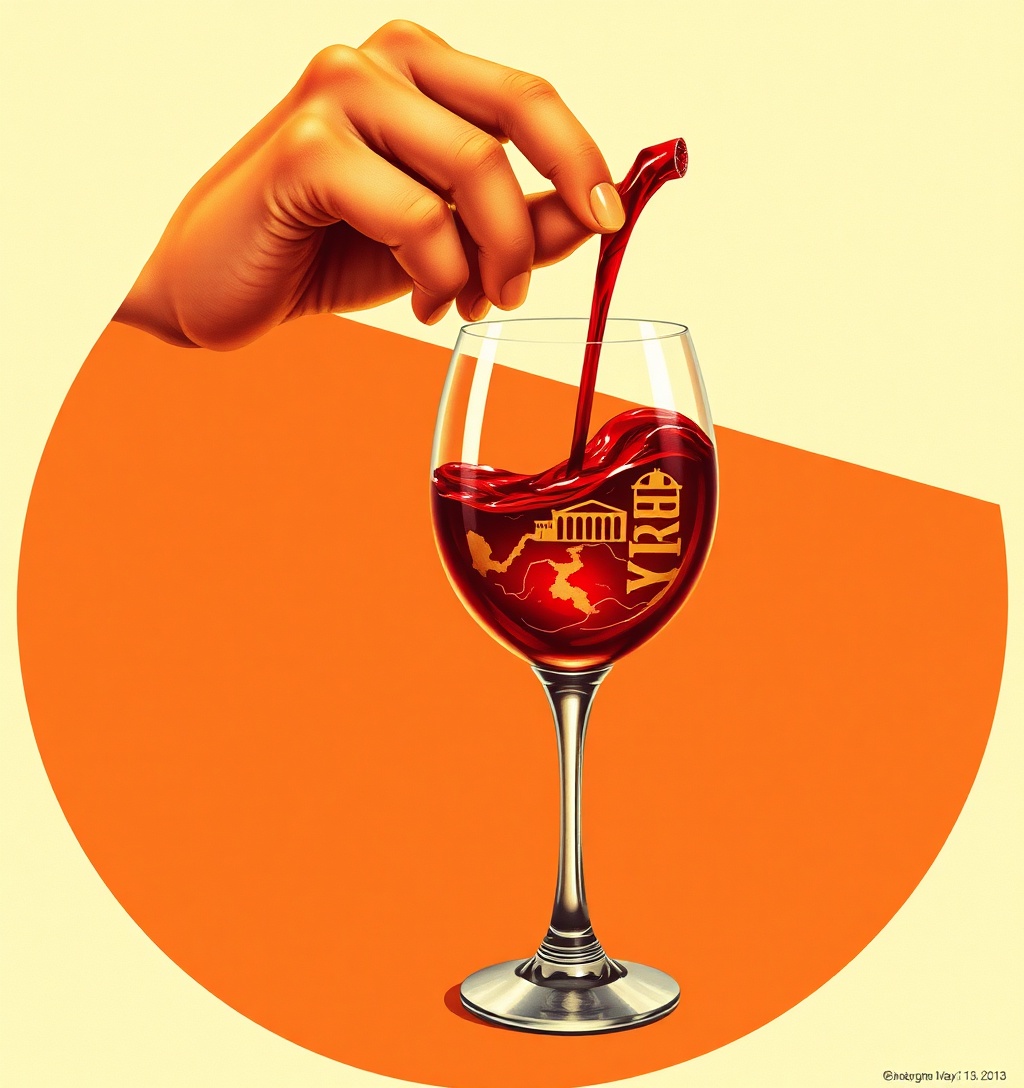 Illustrazione generata per il pezzo: La Turchia punta sul turismo del vino sulle strade di Troia