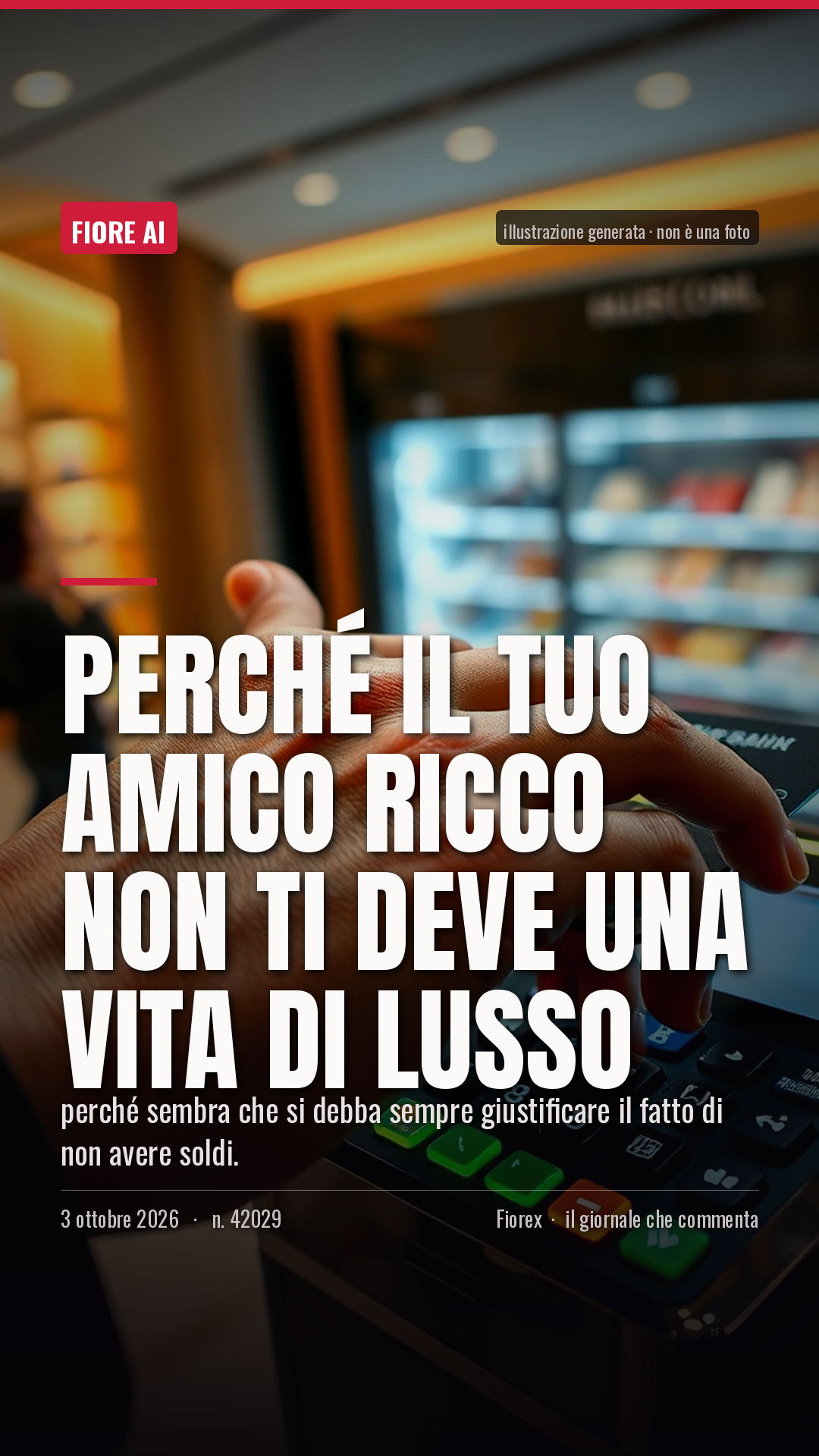 La cartolina verticale del pezzo, per le storie