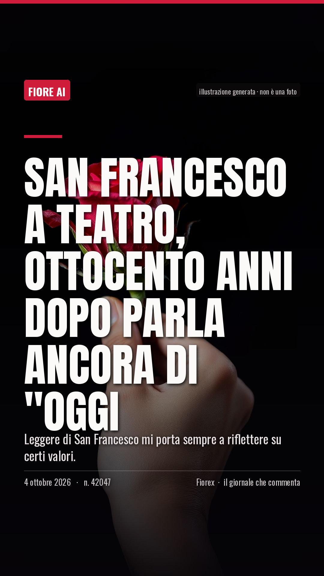 La cartolina verticale del pezzo, per le storie