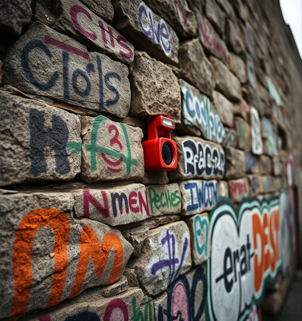 Illustrazione generata per il pezzo: Kelburn Castle, il castello scozzese trasformato dai graffiti in un’opera d’arte
