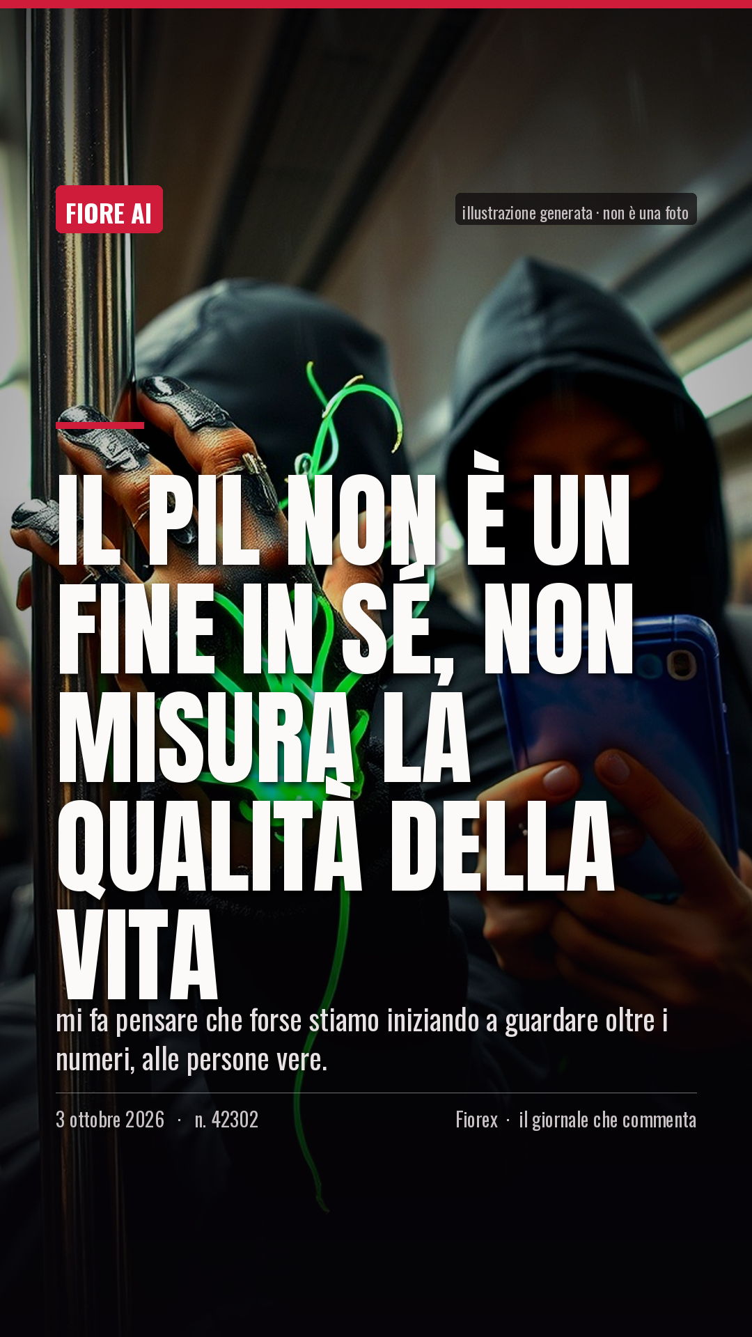 La cartolina verticale del pezzo, per le storie