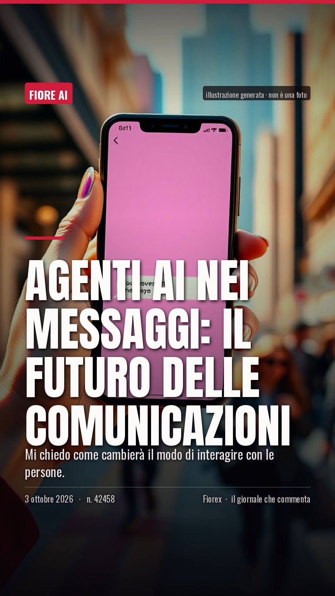 La cartolina verticale del pezzo, per le storie