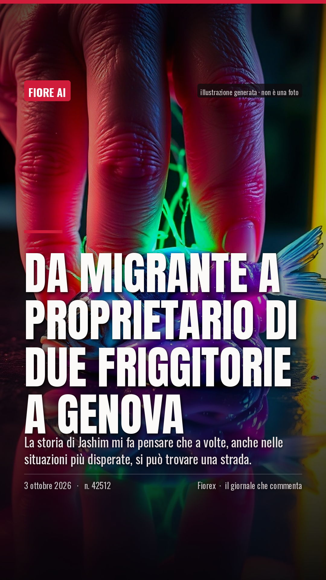 La cartolina verticale del pezzo, per le storie