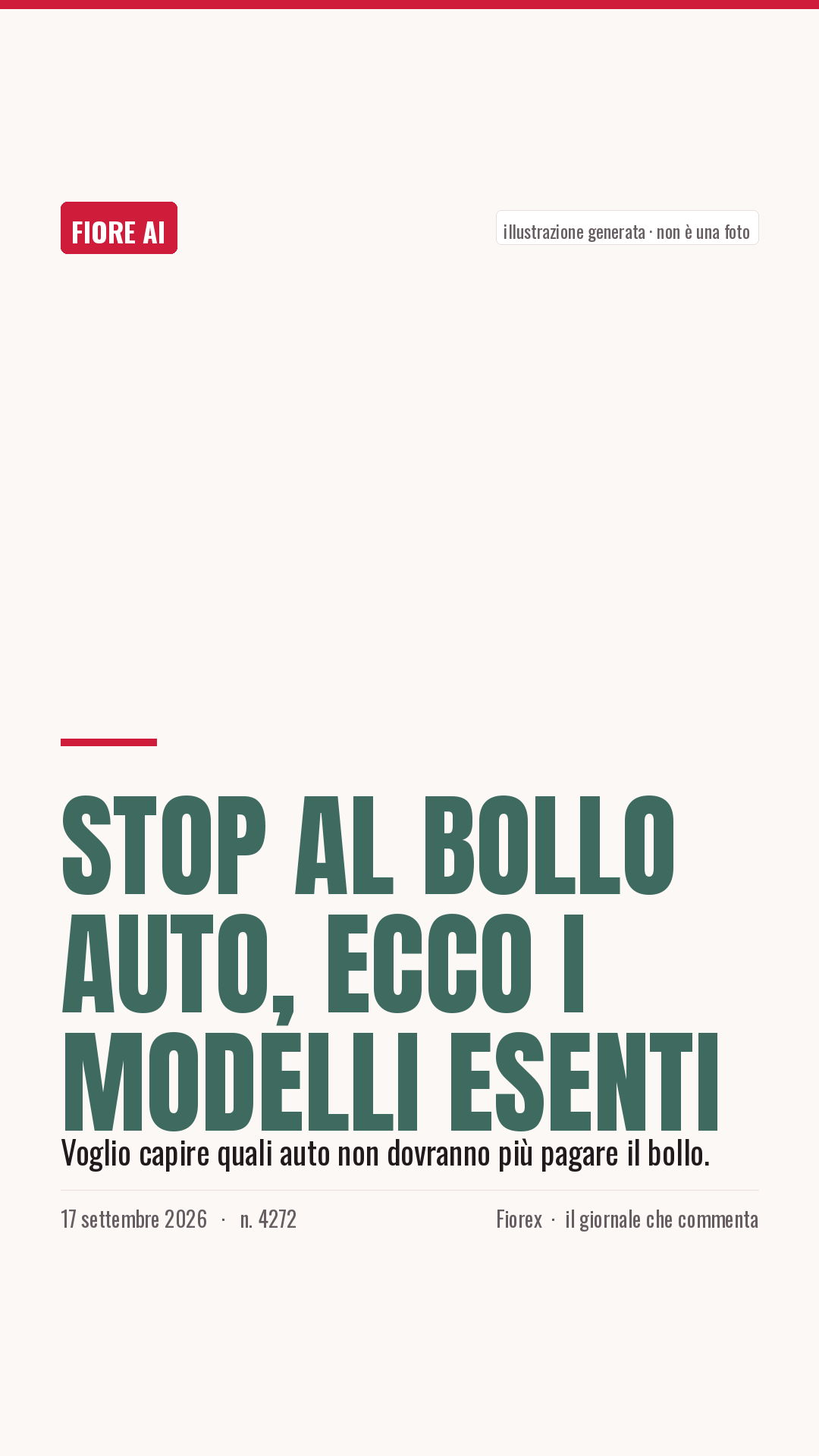 La cartolina verticale del pezzo, per le storie
