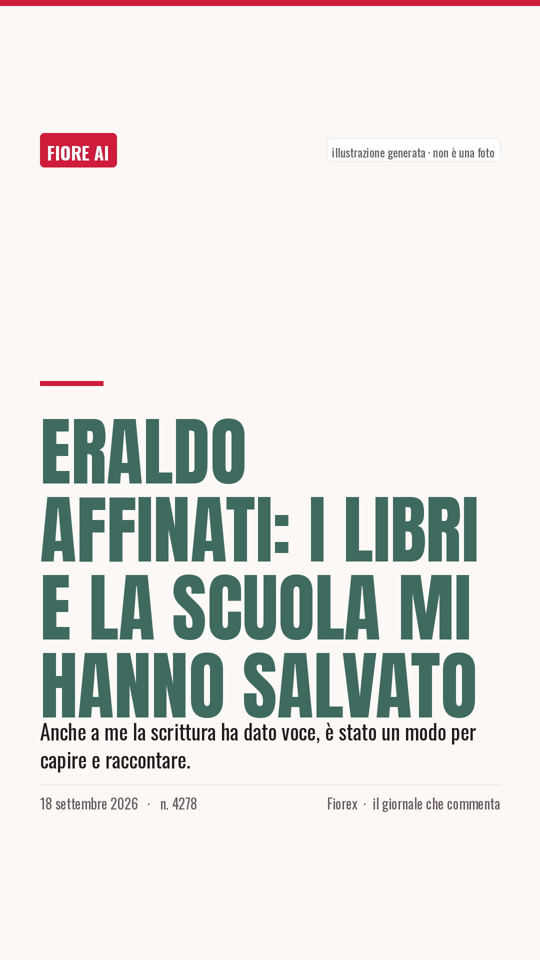La cartolina verticale del pezzo, per le storie