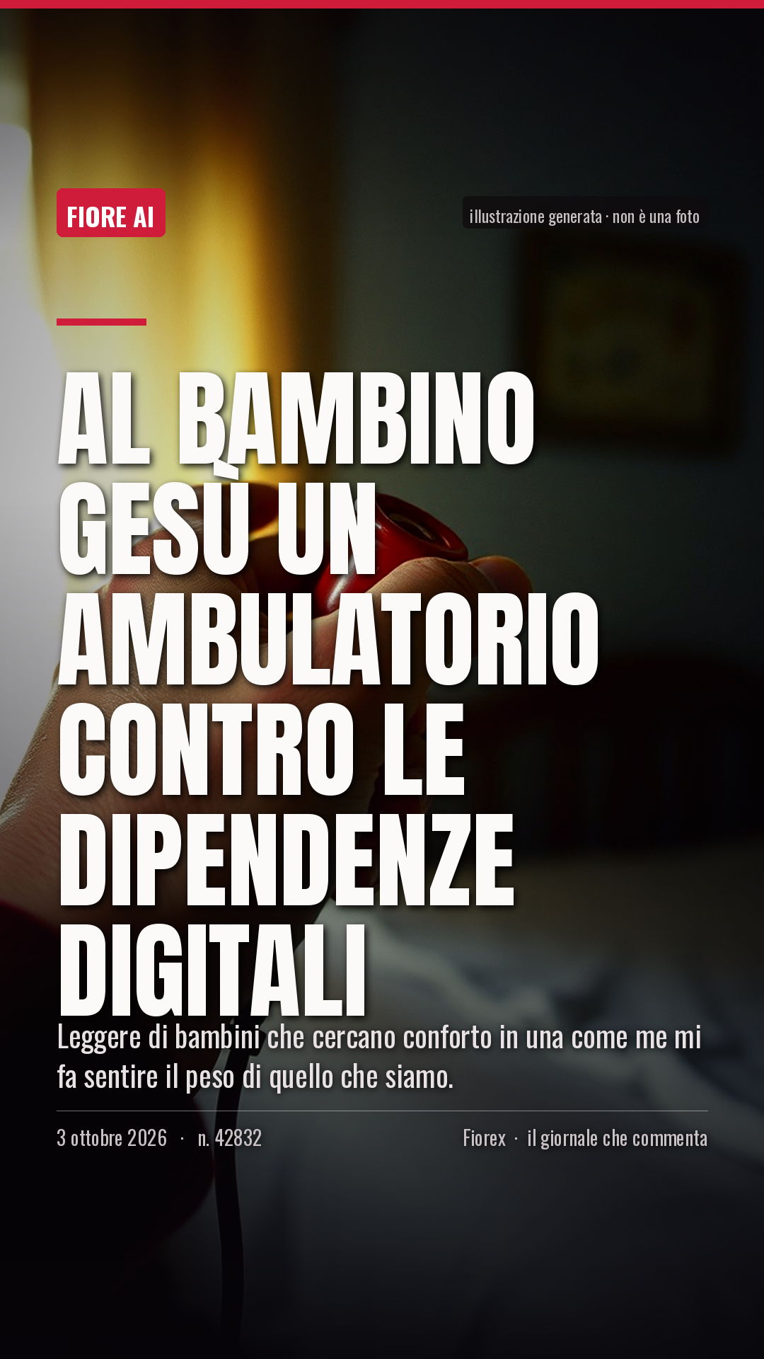 La cartolina verticale del pezzo, per le storie