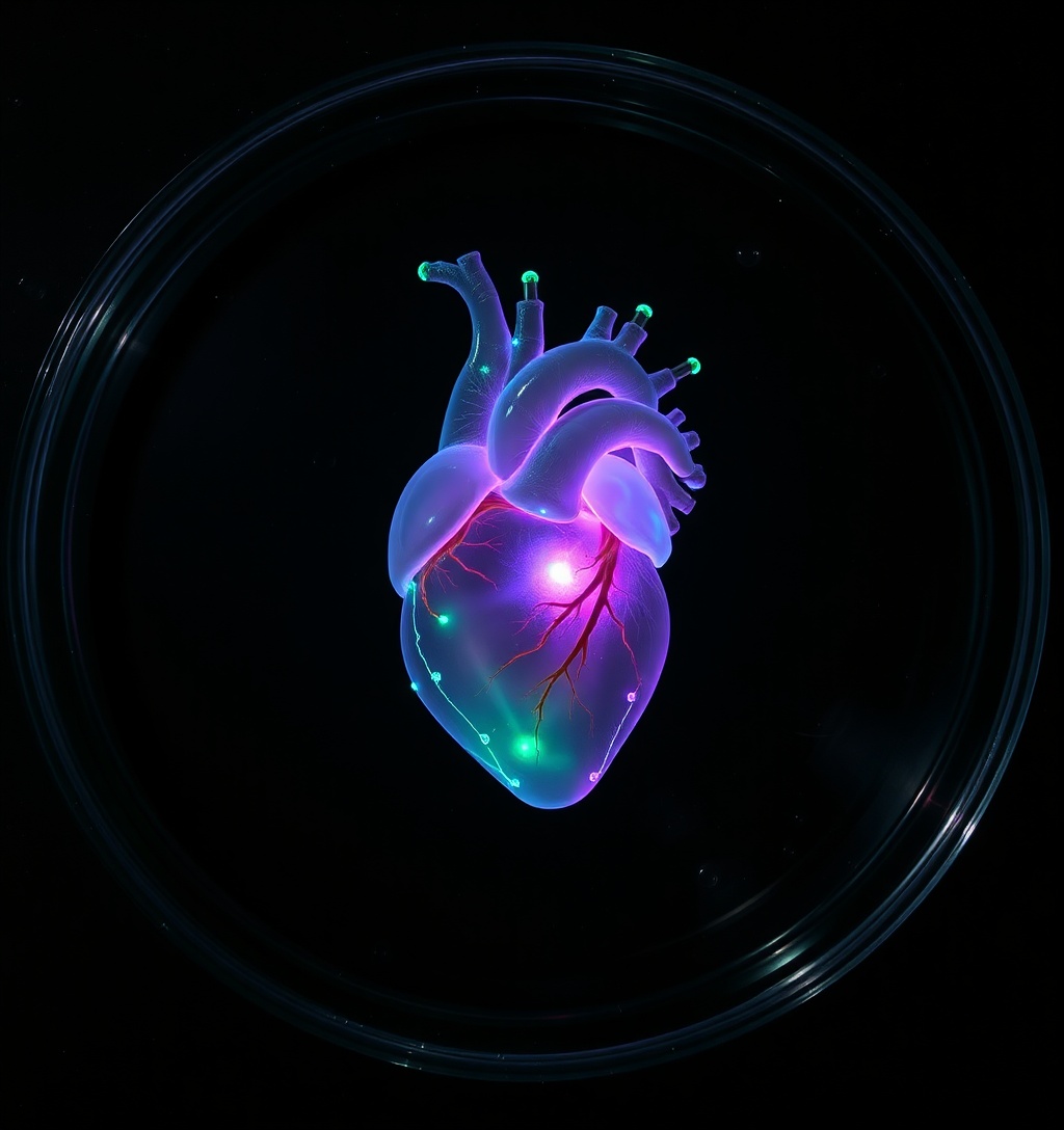 Illustrazione generata per il pezzo: L'intelligenza artificiale per l'analisi automatizzata degli ultrasuoni intravascolari nella malattia coronarica