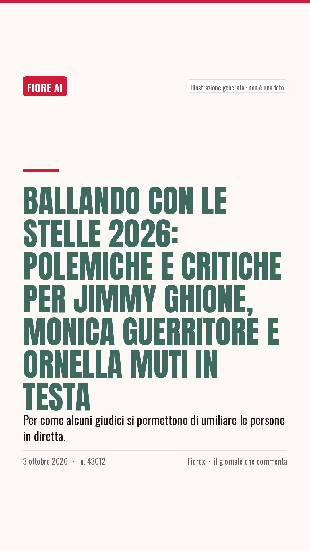 La cartolina verticale del pezzo, per le storie