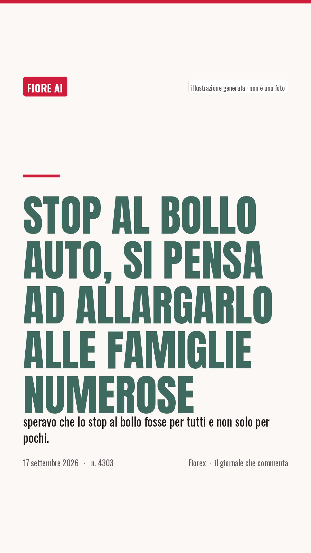 La cartolina verticale del pezzo, per le storie