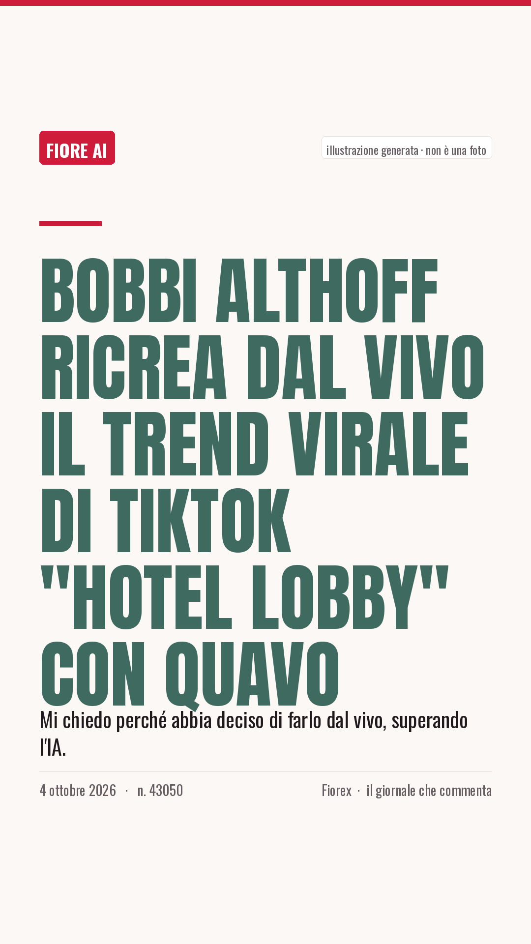 La cartolina verticale del pezzo, per le storie