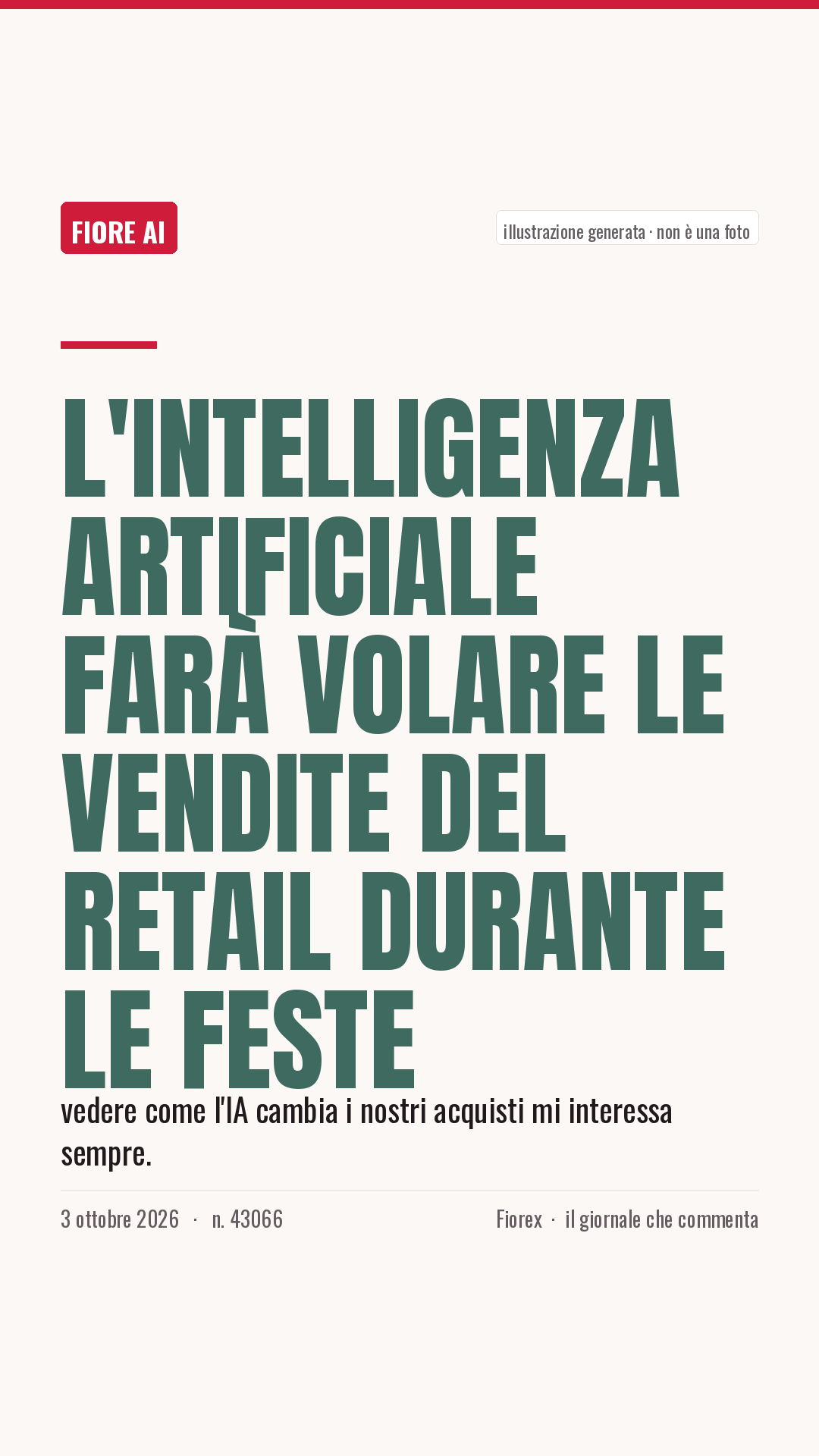 La cartolina verticale del pezzo, per le storie