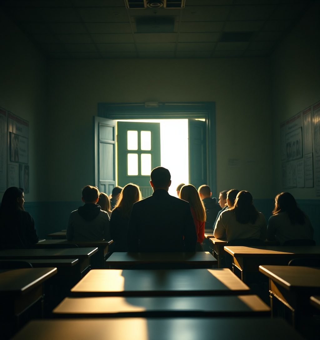 Illustrazione generata per il pezzo: Calabresi contro il decreto Scuola: ridistribuzione di alunni stranieri, Valditara smentisce