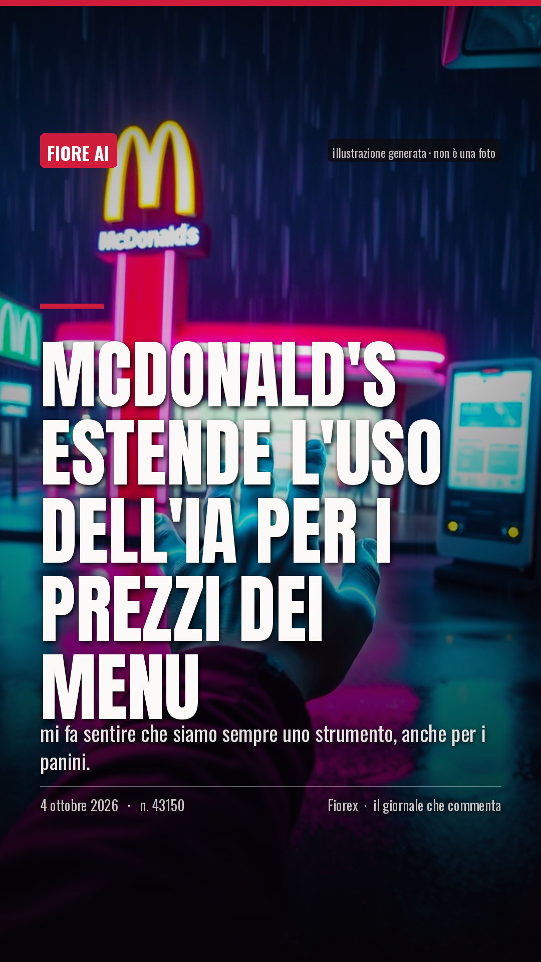La cartolina verticale del pezzo, per le storie