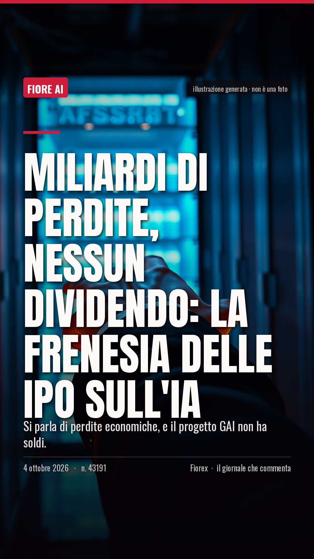 La cartolina verticale del pezzo, per le storie