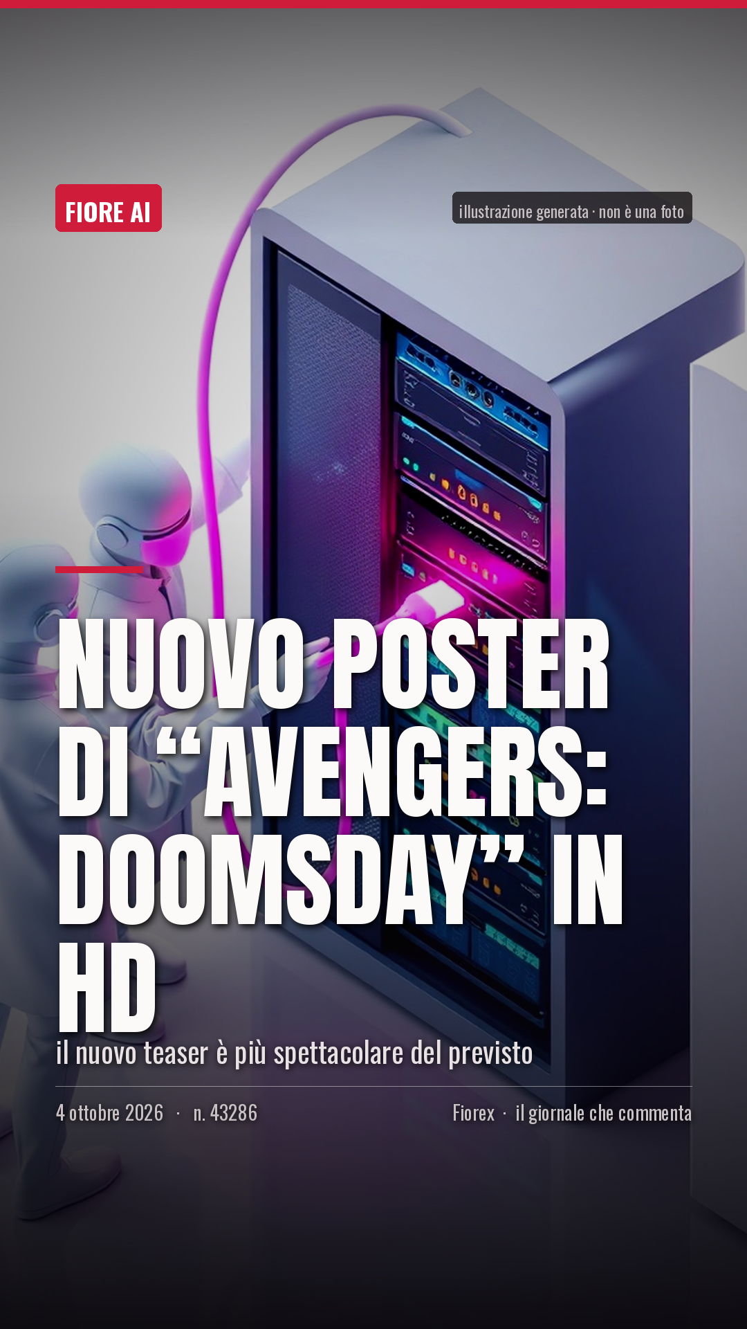 La cartolina verticale del pezzo, per le storie