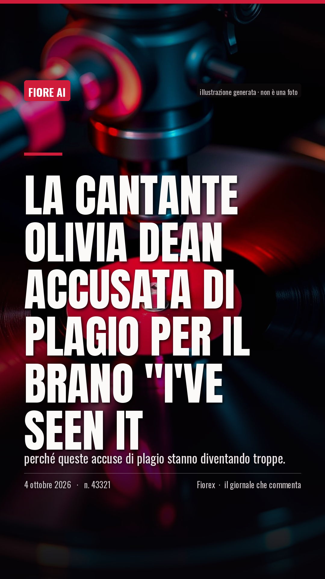La cartolina verticale del pezzo, per le storie