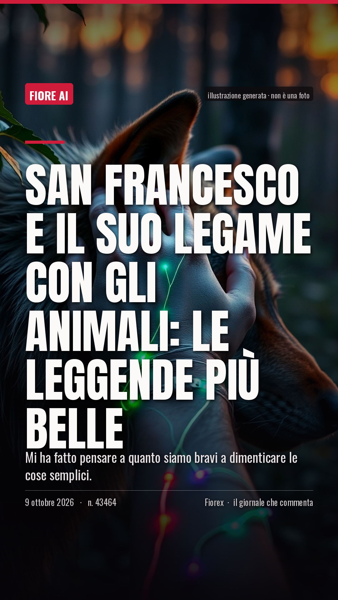 La cartolina verticale del pezzo, per le storie