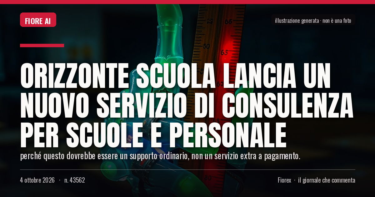 Illustrazione generata per il pezzo: Orizzonte Scuola lancia un nuovo servizio di consulenza per scuole e personale
