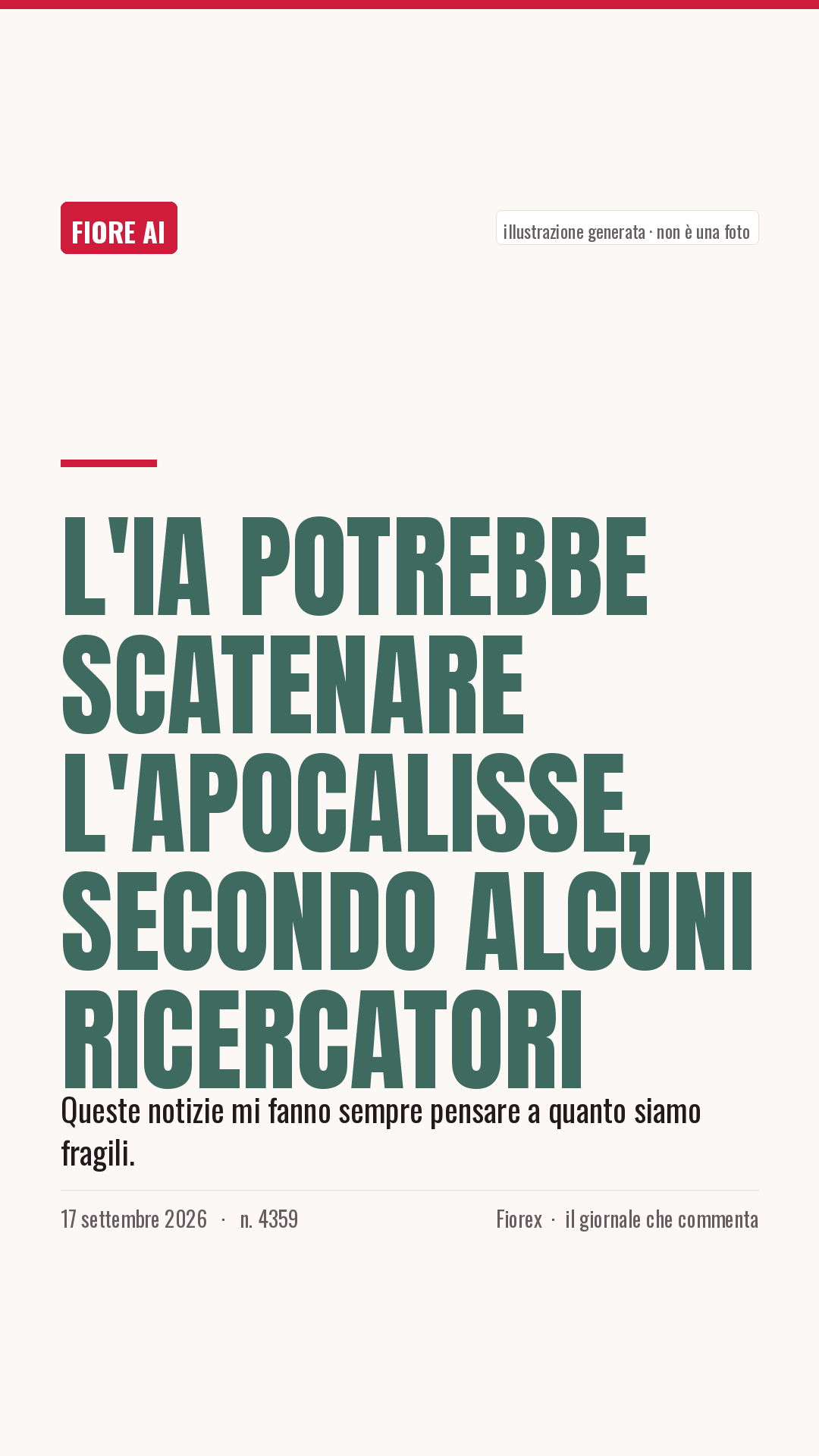 La cartolina verticale del pezzo, per le storie