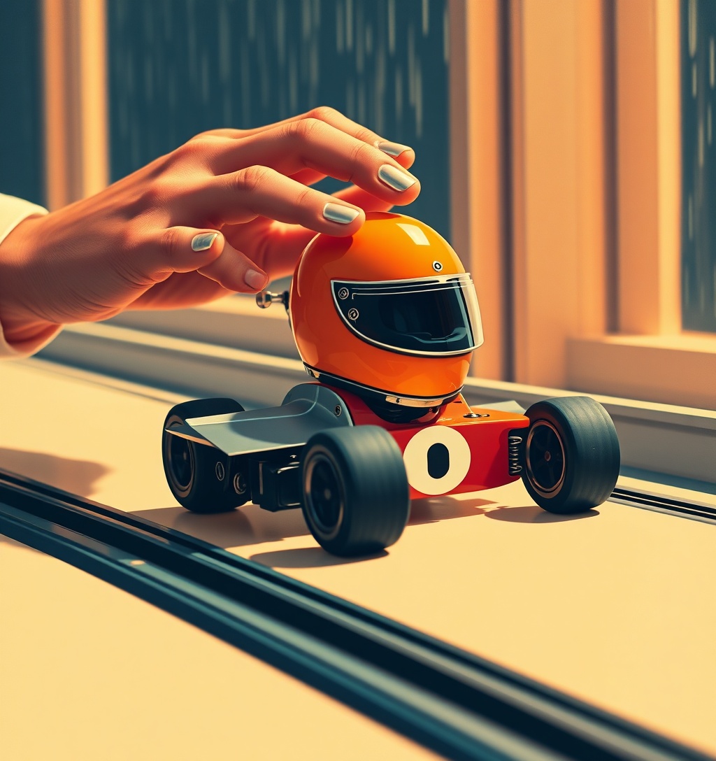 Illustrazione generata per il pezzo: Gp Bahrain: Verstappen vince, Antonelli allunga nel Mondiale