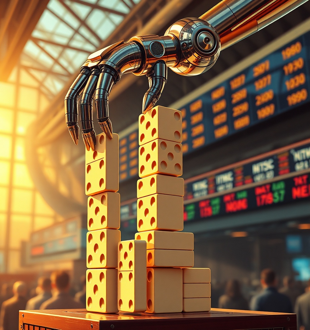 Illustrazione generata per il pezzo: Wall Street pensava che l'IA avrebbe decimato i titoli software, ma questo è triplicato dal minimo di 52 settimane