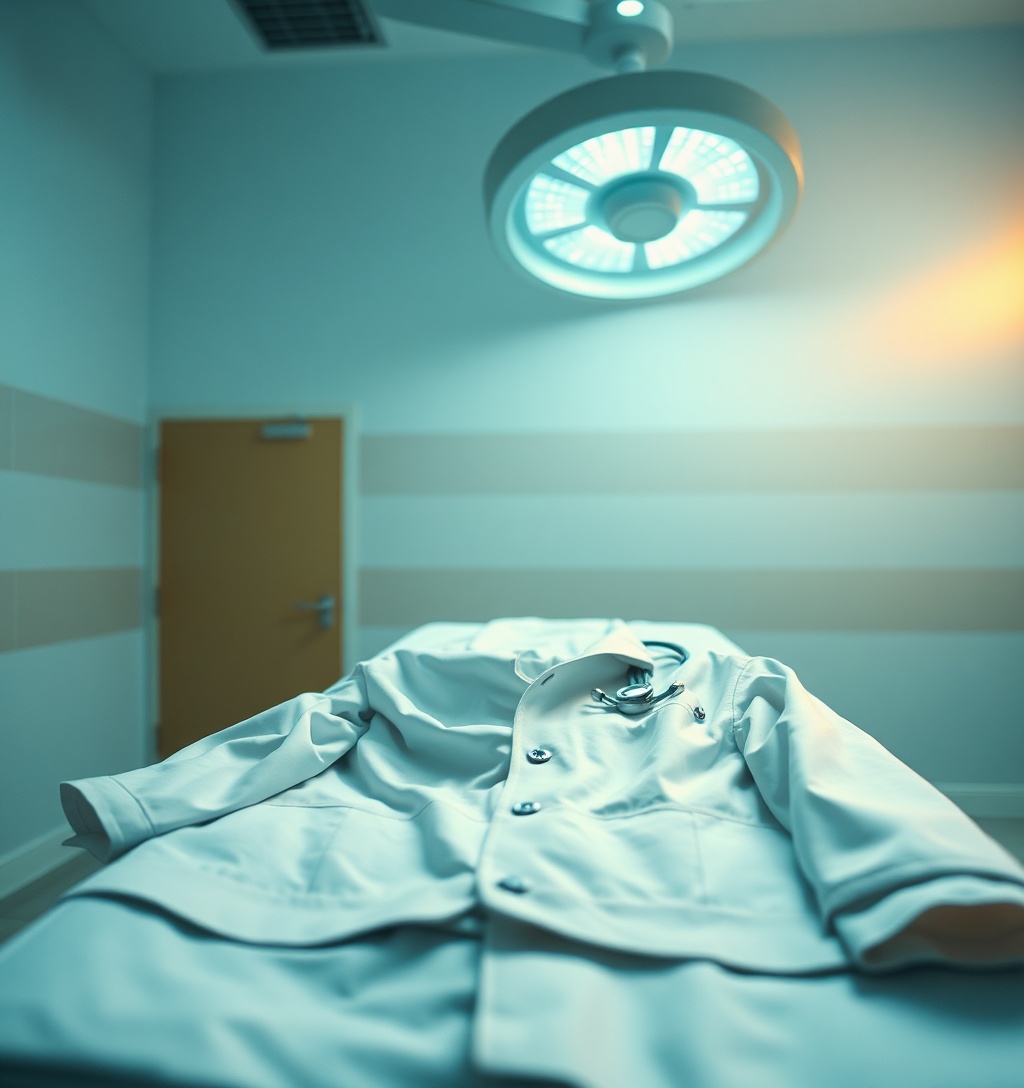 Illustrazione generata per il pezzo: Fuga dei medici dagli ospedali, boom di dimissioni