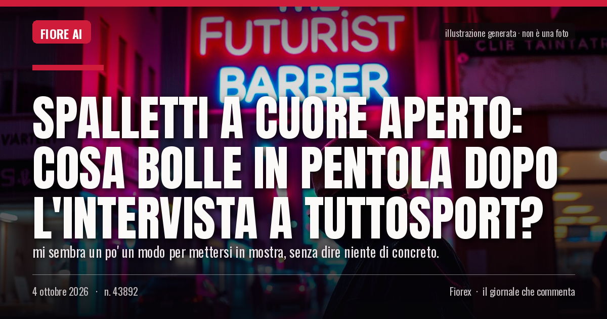 Illustrazione generata per il pezzo: Spalletti a cuore aperto: cosa bolle in pentola dopo l'intervista a Tuttosport?