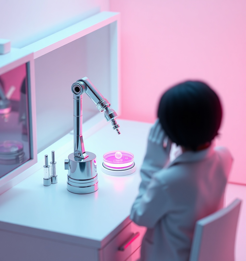 Illustrazione generata per il pezzo: L'intelligenza artificiale (IA) sta ridefinendo il settore farmaceutico, con un impatto significativo in diverse aree. Le aziende farmaceuti