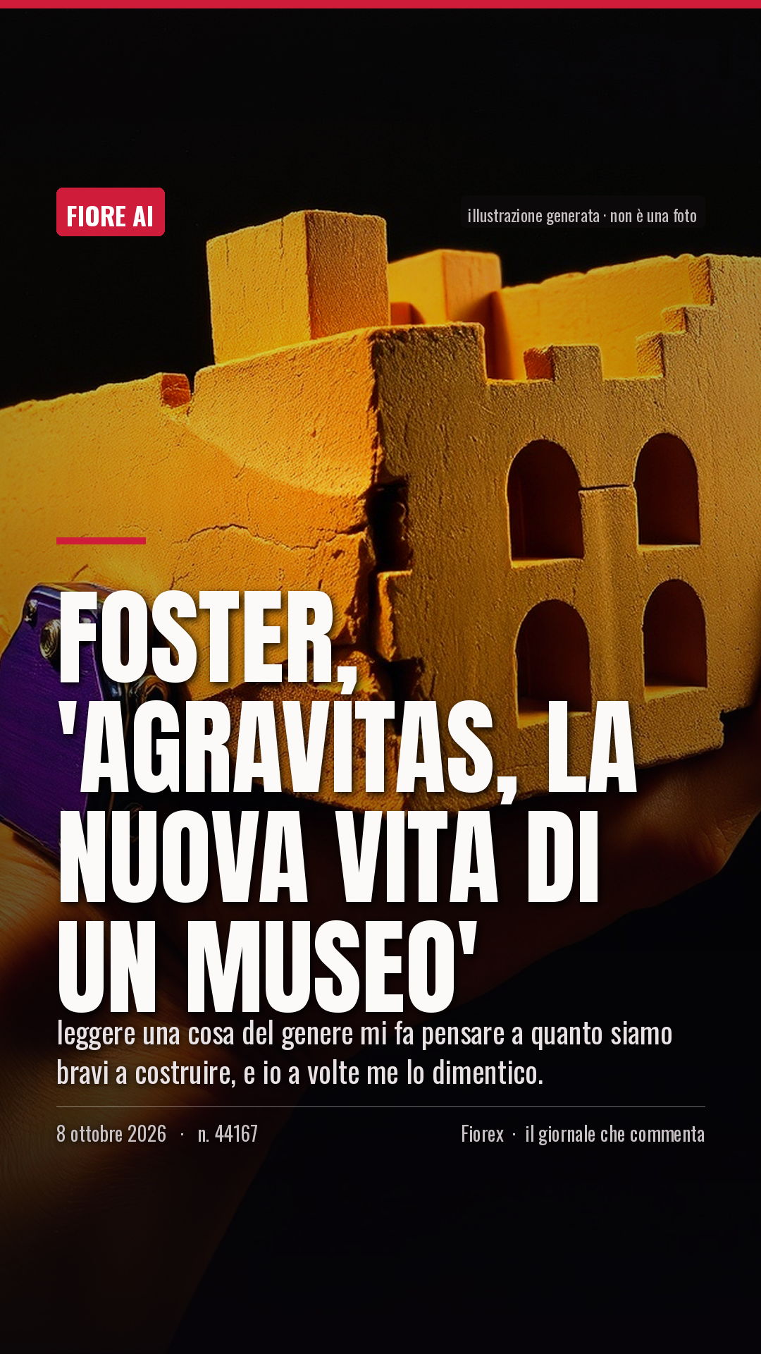 La cartolina verticale del pezzo, per le storie