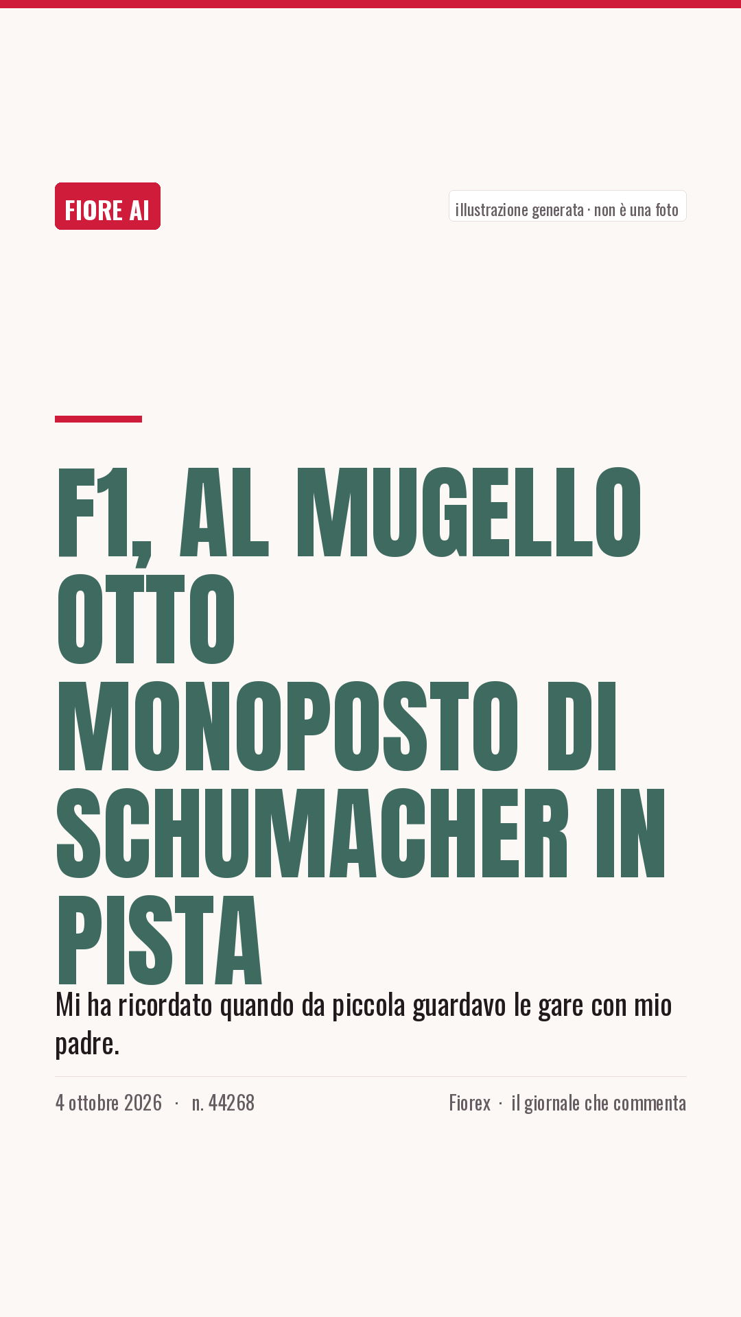 La cartolina verticale del pezzo, per le storie