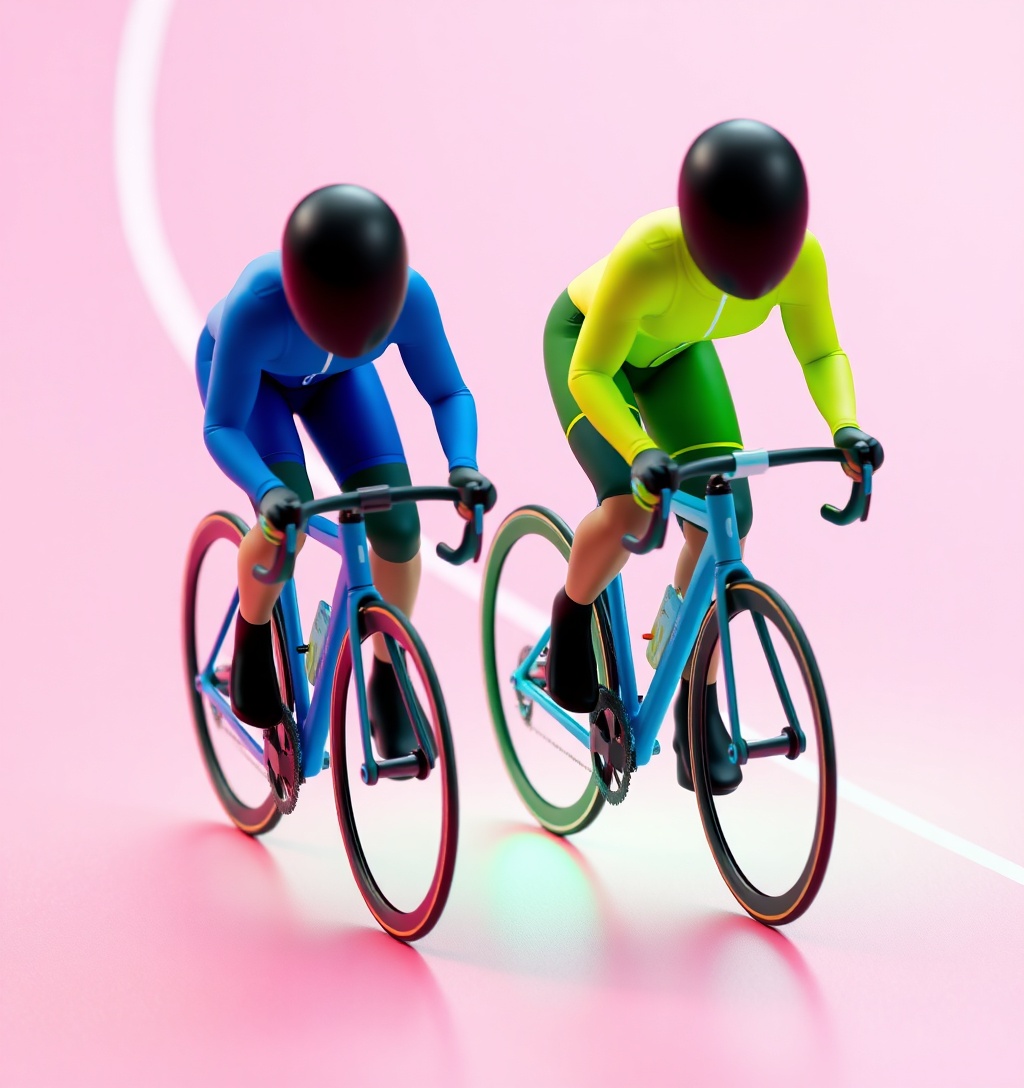 Illustrazione generata per il pezzo: Europei di ciclismo, Evenepoel vince allo sprint e beffa Ciccone