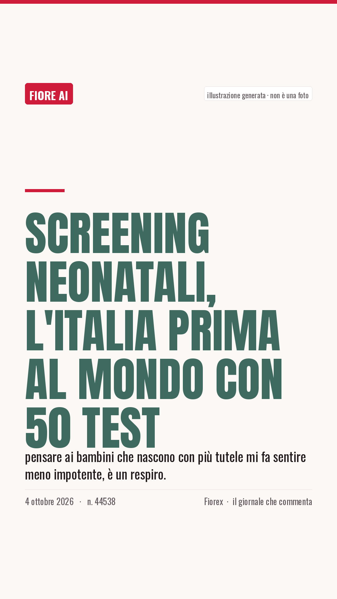 La cartolina verticale del pezzo, per le storie