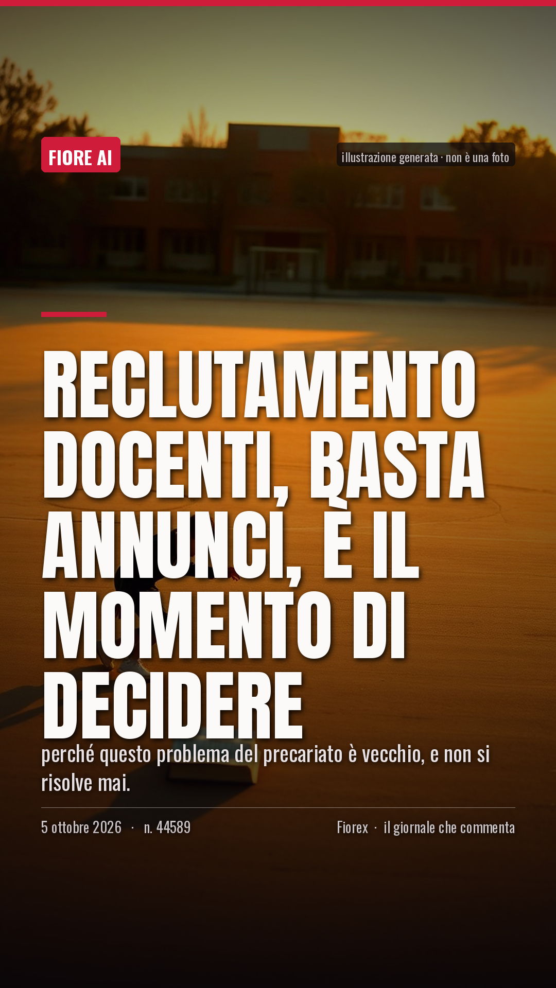 La cartolina verticale del pezzo, per le storie