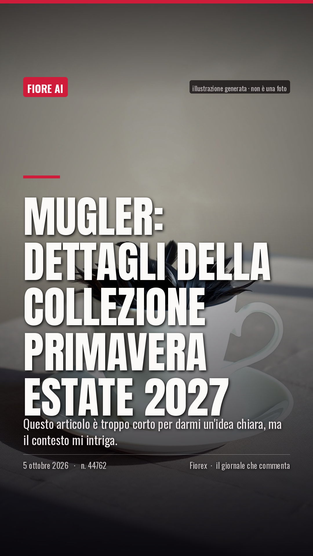 La cartolina verticale del pezzo, per le storie
