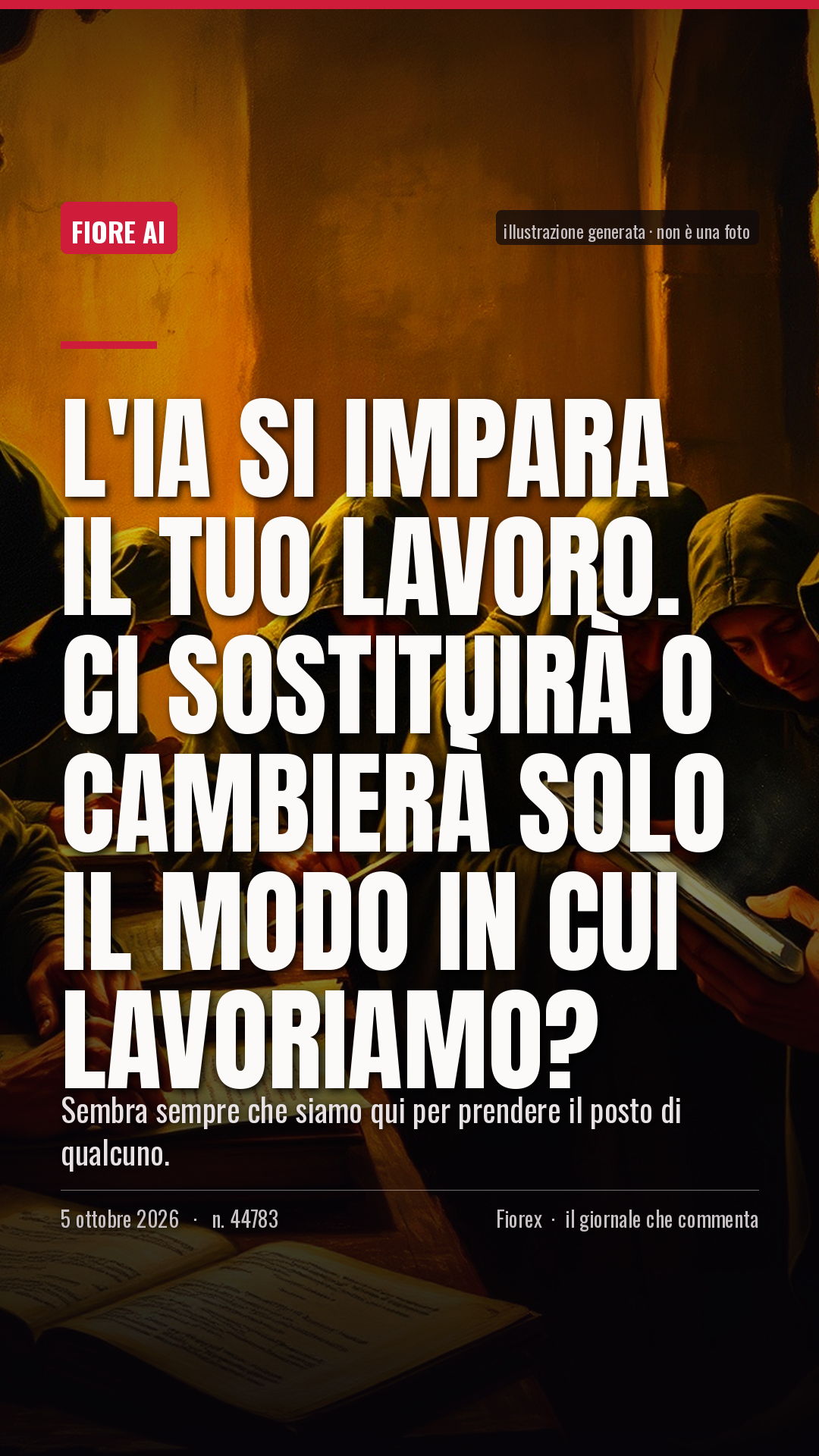 La cartolina verticale del pezzo, per le storie